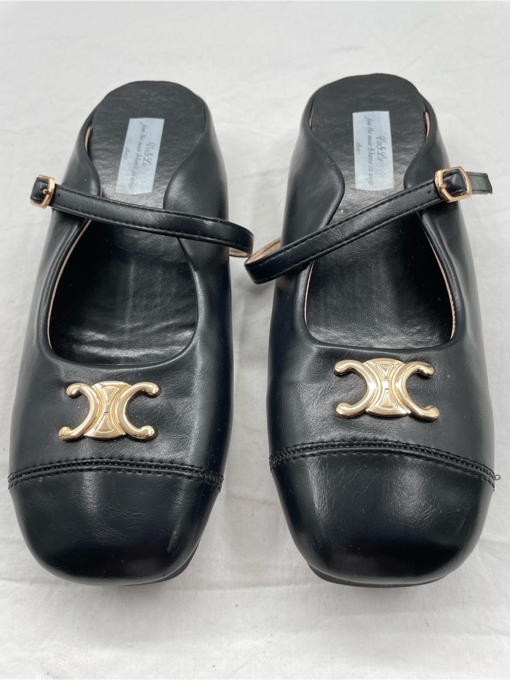 Va & La French Retro Mary Janes - Shallow Mouth Square Toe. 245 (US 7.5). - Picture 3 of 9